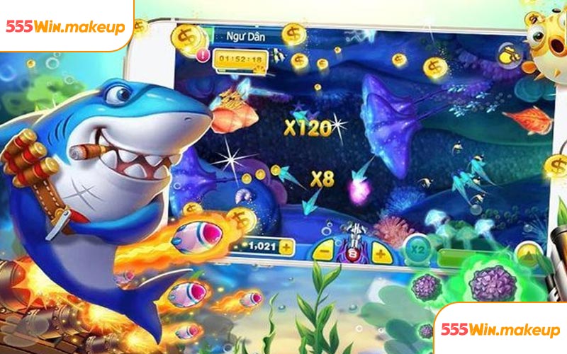 Chế độ chơi hấp dẫn trong game bắn cá 555WIN
