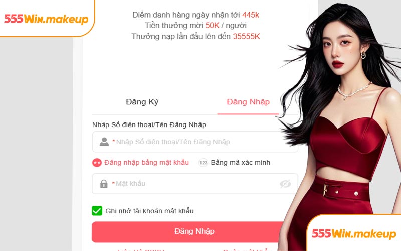 Hướng dẫn đăng nhập 555WIN